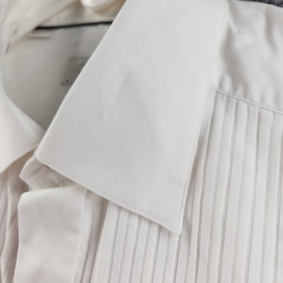 Eton 16 Savoy Men All Cotton French Cuff Contemporary White Formal Dress Shirt - Picture 7 of 16